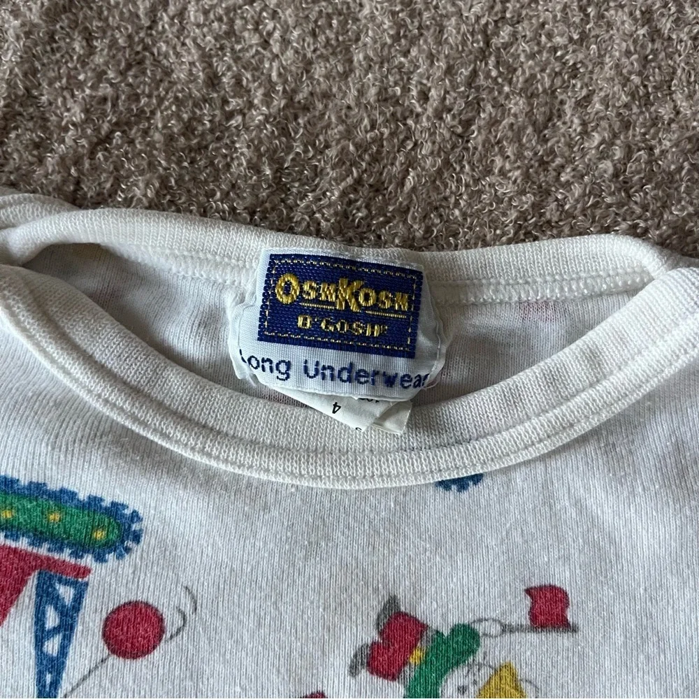 Osh Kosh B'gosh Vintage Kid's 4 Mice at Work Long Sleeve Shirt